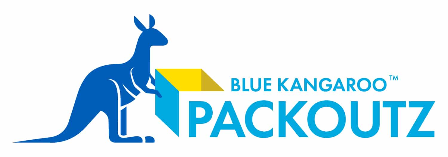 The Blue Kangaroo Packoutz logo